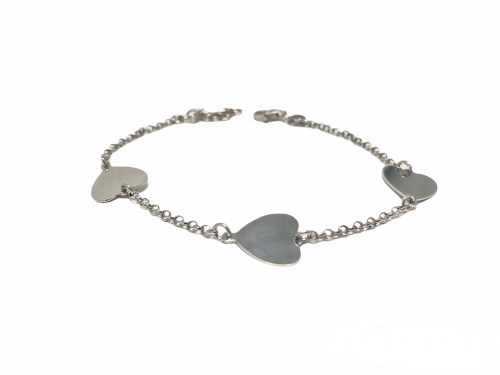 Bracciale Argento Tre Cuori La Griffe Gioielleria BRCS002B